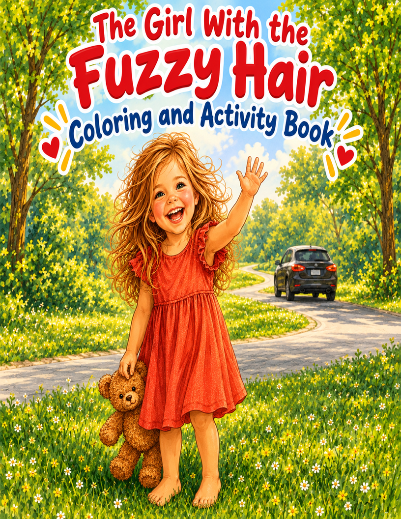 The Girl With The Fuzzy Hair Coloring and Activity Book